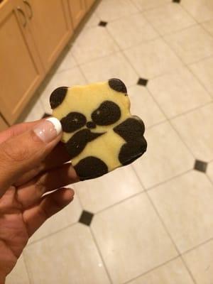 Cute panda cookies