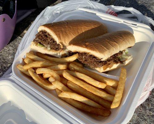 Decent steak sandwich. Needs EXTRA cheese. Then it's excellent.