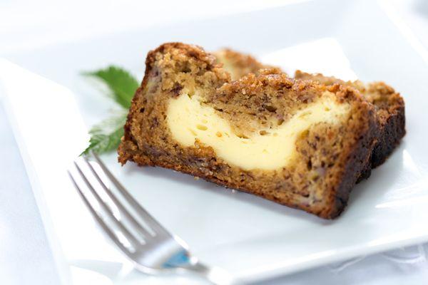 Banana Bread with cream cheese filling at The Old Harbor Inn