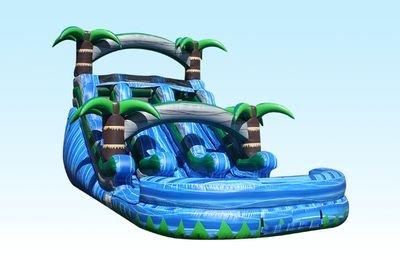 Double lane waterslide