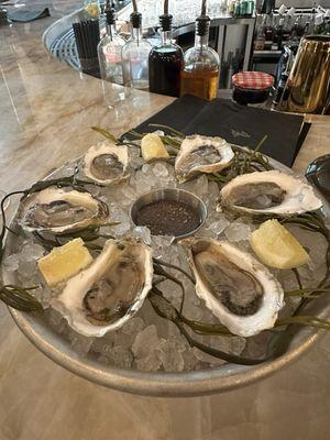 Raw oysters