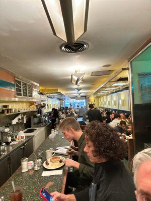 Old style diner in heart of manhattan