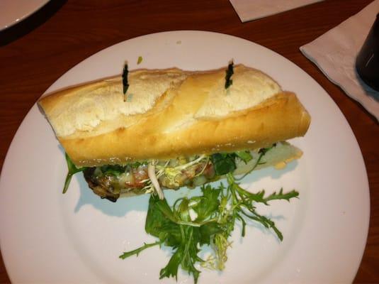 Chicken pesto sandwich