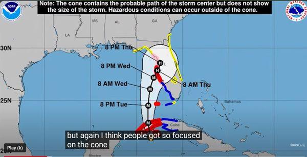 Hurricane Approach headed for Tampa, ended up in Fort Myers, FL