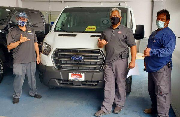 Congratulations to Island Controls on their new Ford Transit!  Mahalos for your repeat business.  #ask4brianokamoto