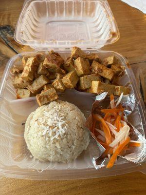 10. Tofu Curry with JASMINE Rice (Vegan)