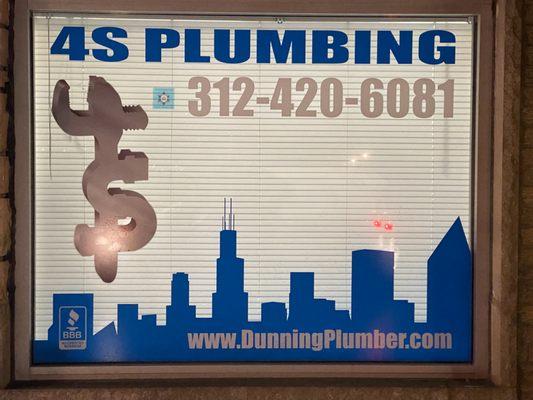 4S Plumbing office located at 6805 W. Irving Park Road Chicago, IL 60634