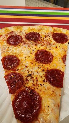 Pepperoni Slice with crushed peppers