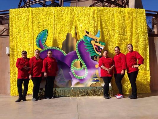 QFS staff doing it Bayou style at the Springs Preserve Mardi Grass event!