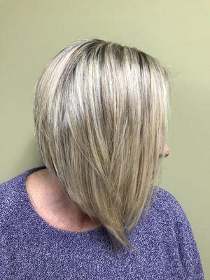 Long Layered Bob by Holly