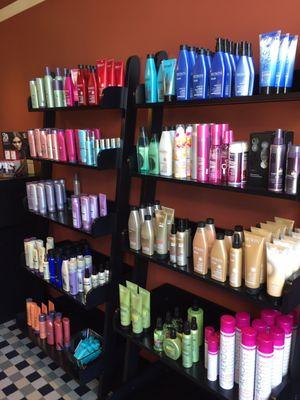 Look at all of these hair products!