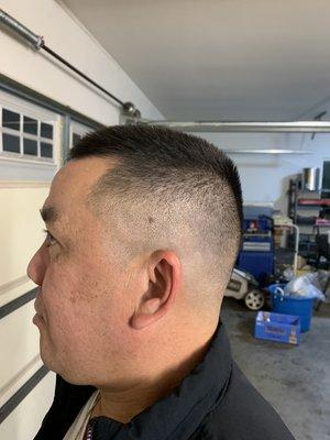 High skin fade