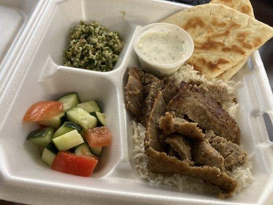 Gyro Platter - $19 after tax.