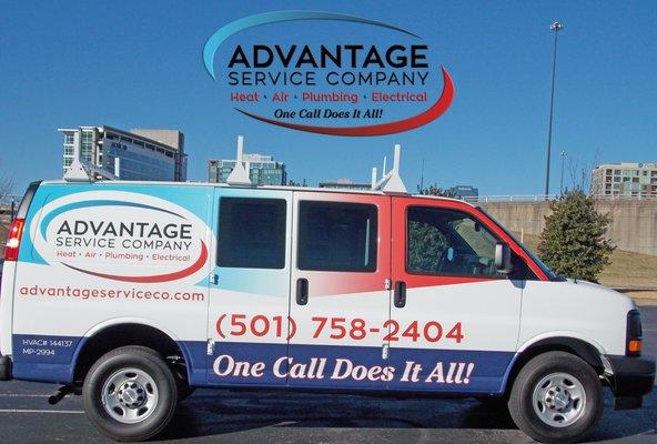 501-ONE-CALL for cooling, heat, electrical, and plumbing