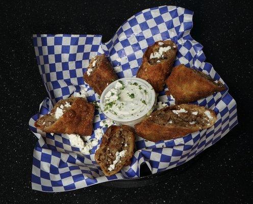 Gyrolls!!! Gyro meat in an egg roll type Appetizer !!! Yummy!