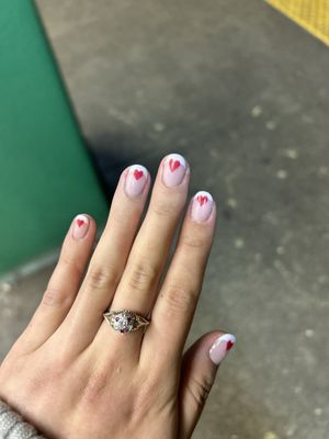 Valentine's Day nails