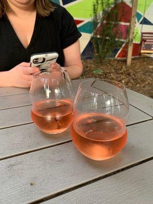 Glasses of rose!