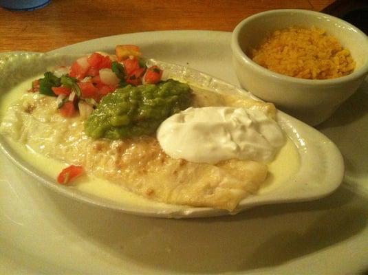 Creamy Chicken Enchiladas