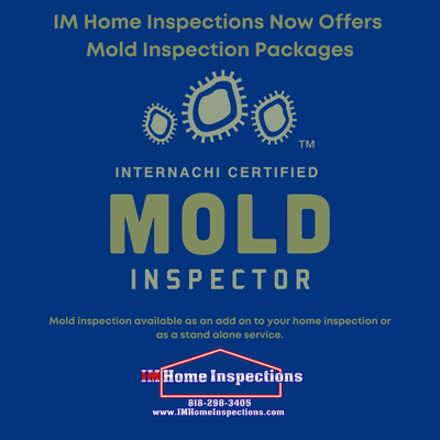 Certified Mold Inspectors available. Our mold inspections are for real estate transactions only.