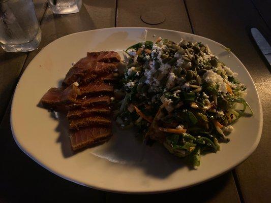 Brussels kale salad with tuna