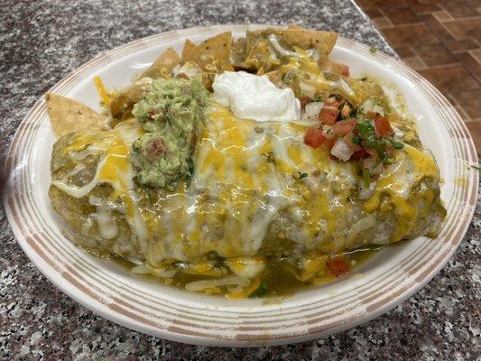 Chile verde padrino burrito