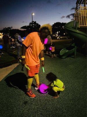 Fun glow after party for the kids in the evening to enjoy.