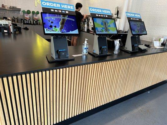 All ordering by kiosk