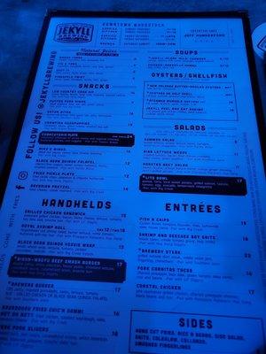 Food menu