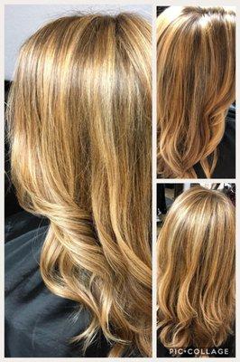 Color & highlights for a low maintenance grow out