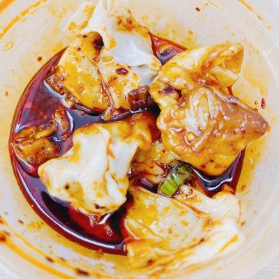 A6. Wonton in Hot Chili Oil