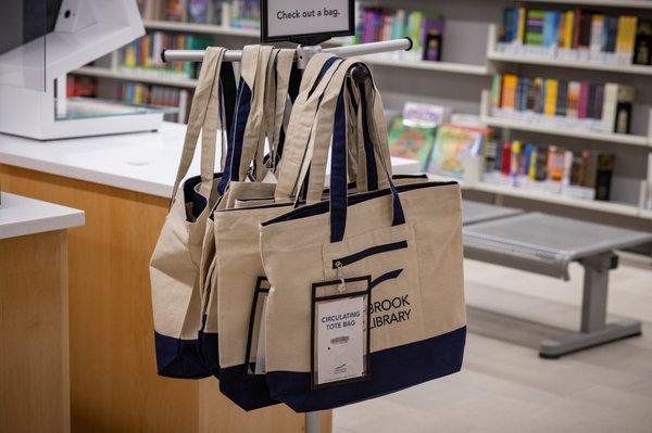 Hands full? Check out a library tote bag!