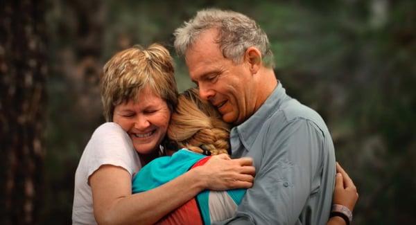 A family is reunited on the Anasazi Trail.