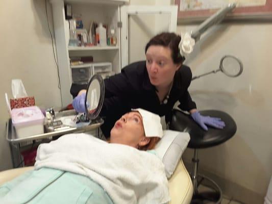 Permanent Makeup Training with Client