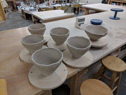 Wheel Thrown Bowls.