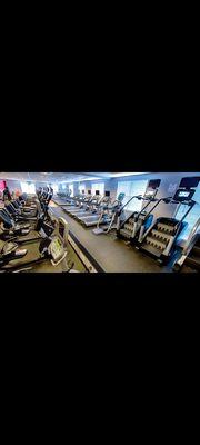 Cardio equipment all clean and working with high quality HD tvs