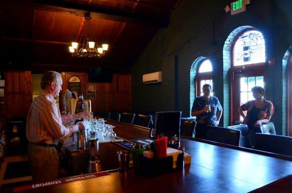 Inside the Old Train Depot.