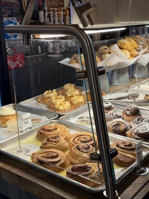 They have an amazing selection of pastries! Cinnamon rolls, cookies, Nutella rolls, croissants, scones, and more!