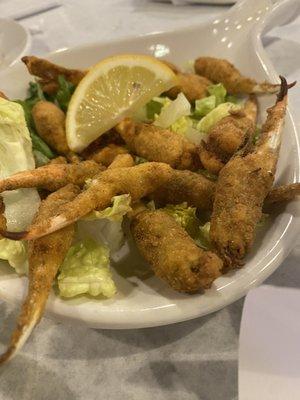 Fried crab claws