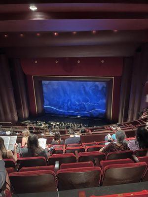 View of the stage from the Grand Tier seating level