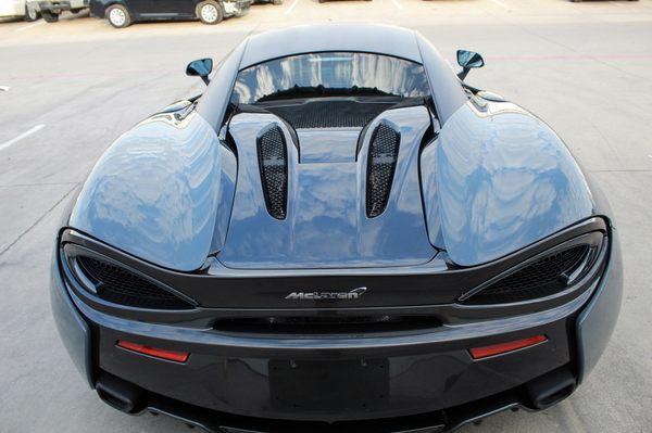 McLaren 570s after receiving a 2-step paint correction, 5 year ceramic coating, and our wheels off 2 year ceramic coating.