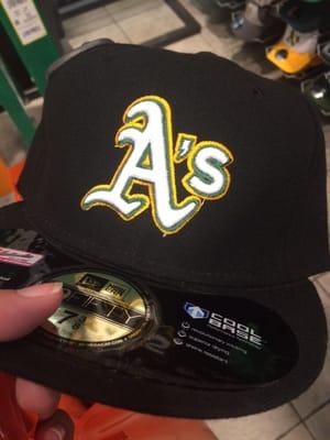 They have some sick A's hats!