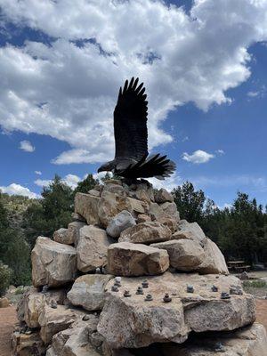 Dennis Weaver soaring Eagle sculpture