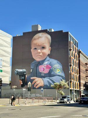 Baby Cop Mural