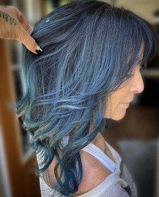 Blu dream by lyne @lynefoxhairartist