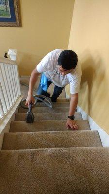 Now Carpet Cleaning!!! Deep carpet cleaning in stairs. Reasonable price while booking other services. All inclusive.