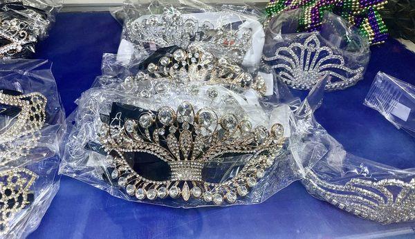 Blinged out masks.