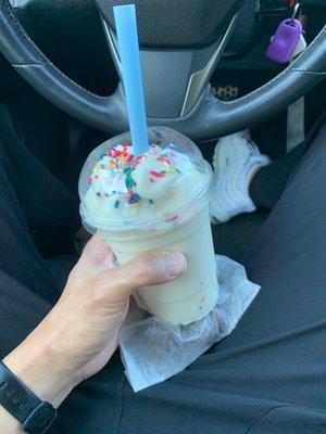 Cake Batter Post-Workout Shake (and Reese's Protein Donut)