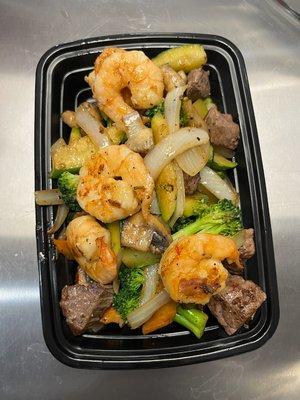 Hibachi steak and shrimp