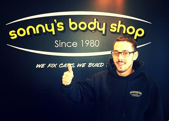 Cam says to give Sonny's Body Shop a virtual high-five and 'like' them on Facebook!