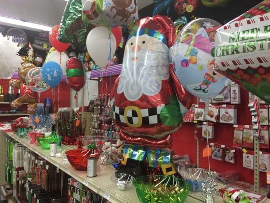 They have very holiday balloons!  HoHoHo